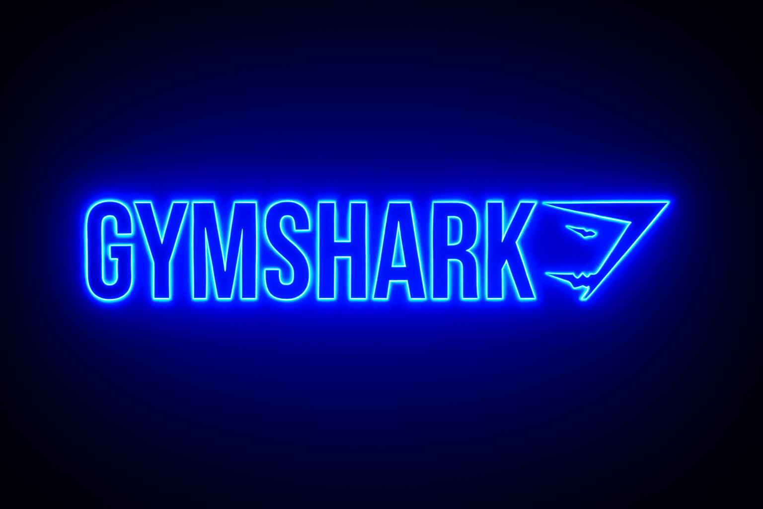 gymshark logo glowing
