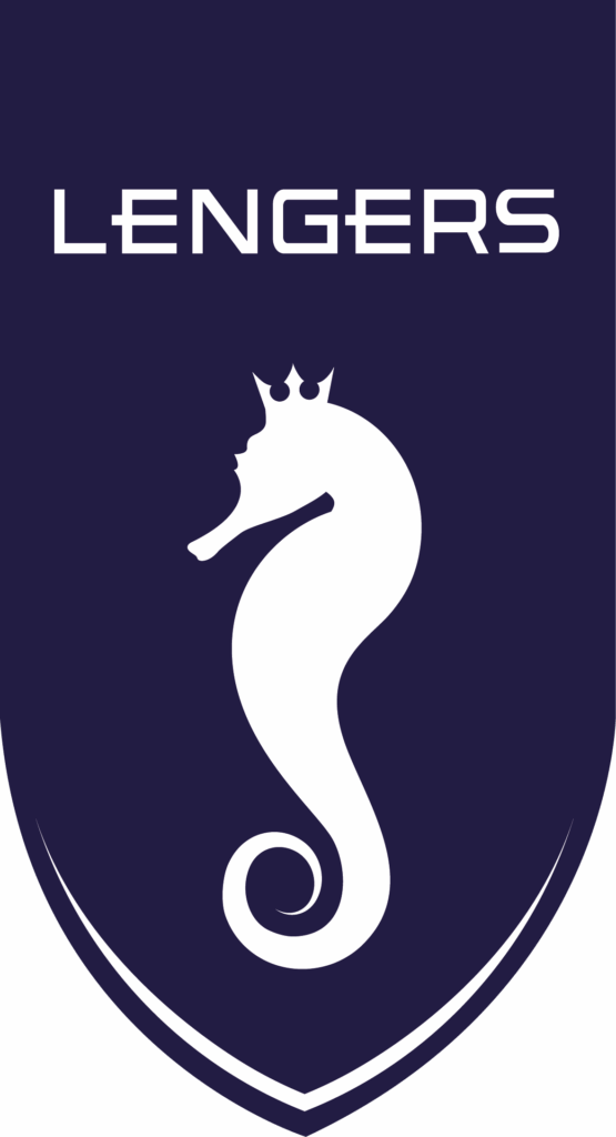 lengers logo blauw zonder tekst